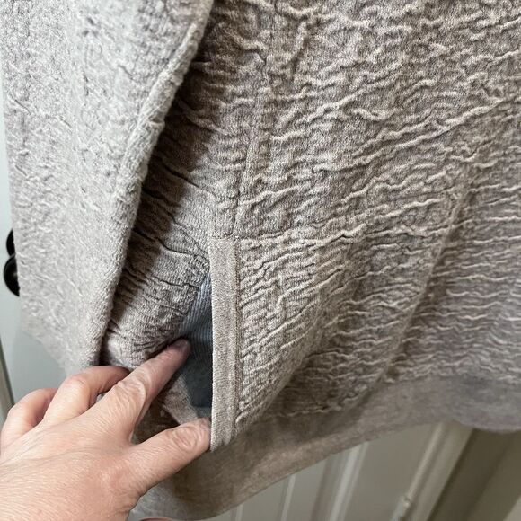 PureJill J. Jill Tan Textured Long Sleeve Pullover Top Sweater Tunic Pockets M - Picture 4 of 12